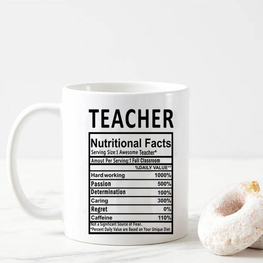 Teacher Gift Coffee Cup Simple Breakfast