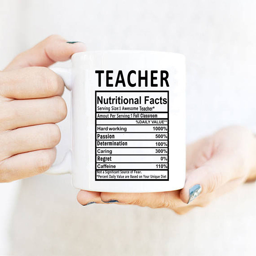 Teacher Gift Coffee Cup Simple Breakfast