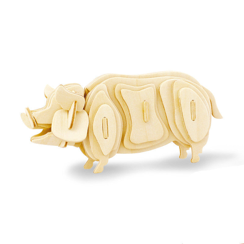 3D Wooden Animal