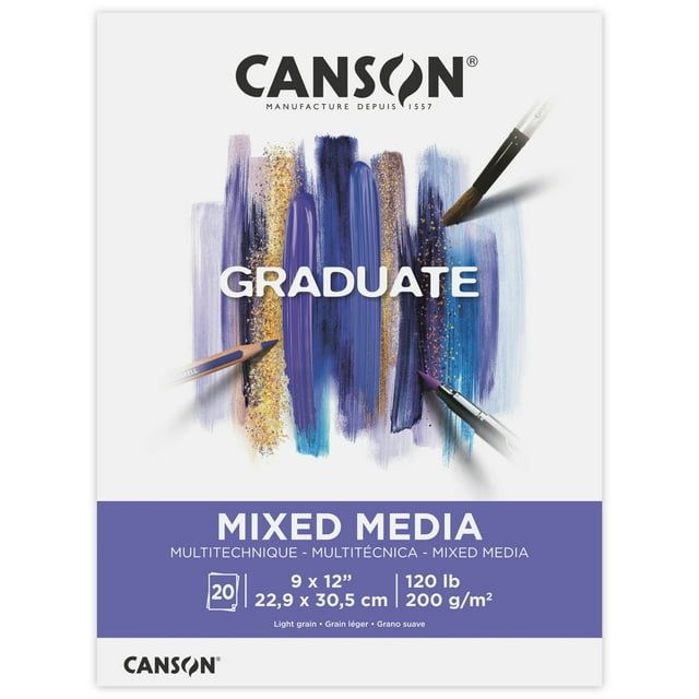 Canson Graduate Mixed Media Paper Pad, 9